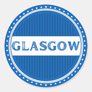 Glasgow City Pride Emblem – Scottish Identity Classic Round Sticker