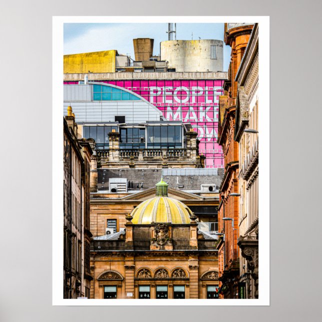 Glasgow city scene poster (Front)