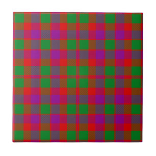 Glasgow Clan Hunting Tartan Plaid Tile