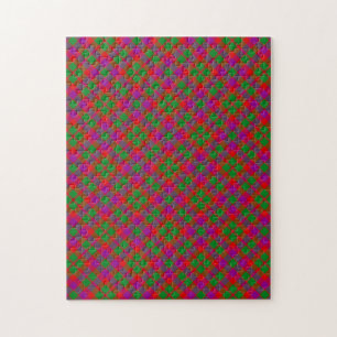 Glasgow Clan Tartan Plaid Pattern Jigsaw Puzzle