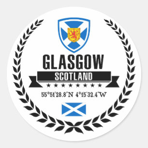 Glasgow Classic Round Sticker