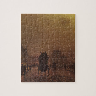 Glasgow Docks by John Atkinson Grimshaw Jigsaw Puzzle