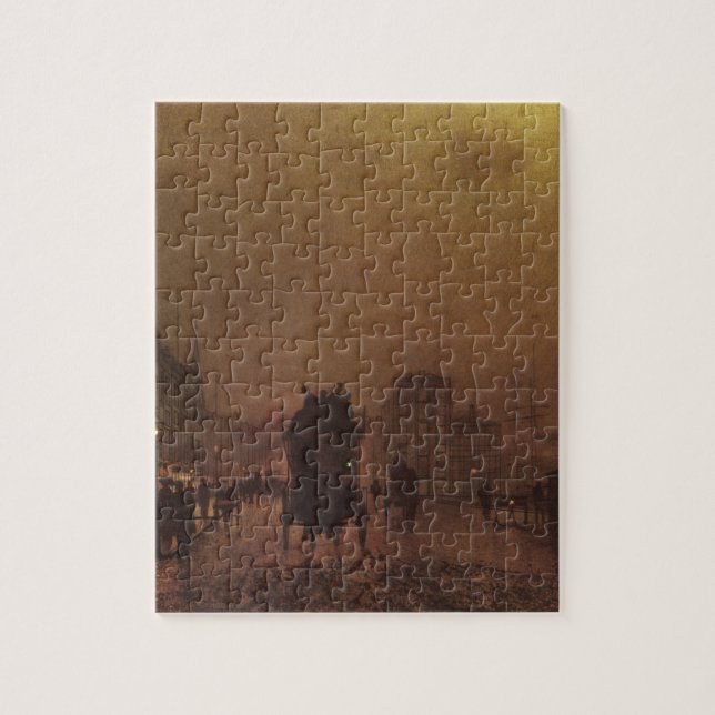 Glasgow Docks by John Atkinson Grimshaw Jigsaw Puzzle (Vertical)