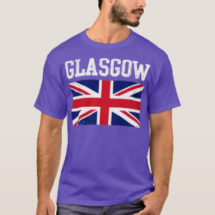 Glasgow England United Kingdom Union Jack T-Shirt