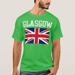 Glasgow England United Kingdom Union Jack T-Shirt