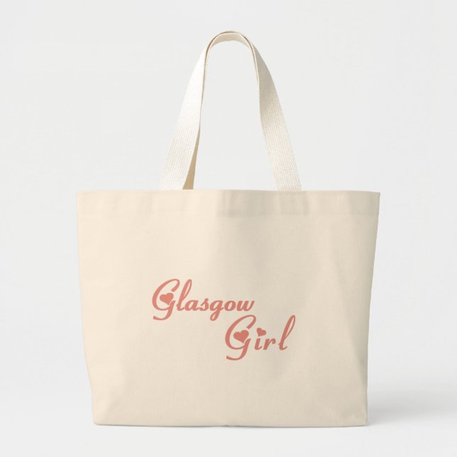 Glasgow Girl Large Tote Bag (Front)