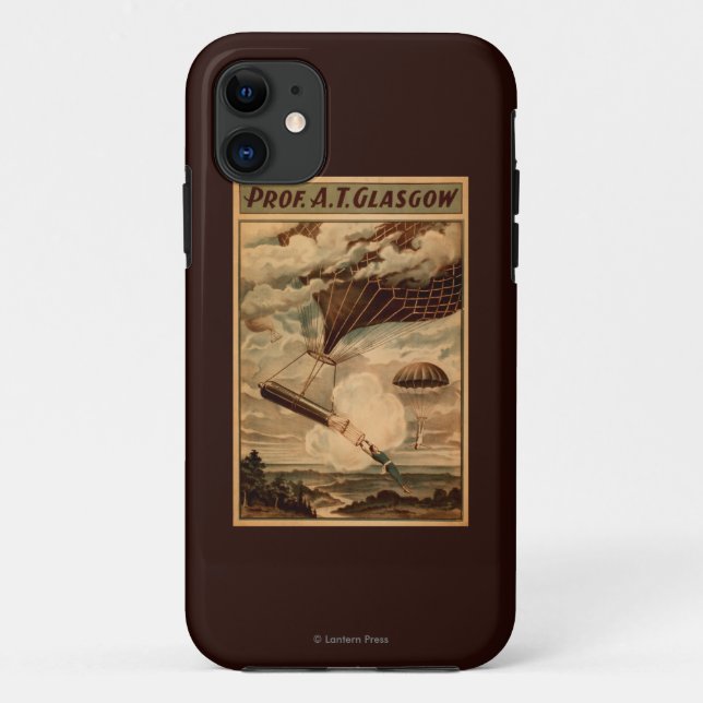 Glasgow Hot Air Balloon Circus Theatre Poster Case-Mate iPhone Case (Back)