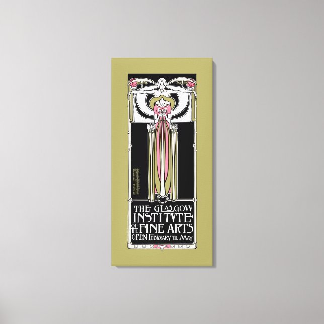 Glasgow Mackintosh School Canvas Print (Front)