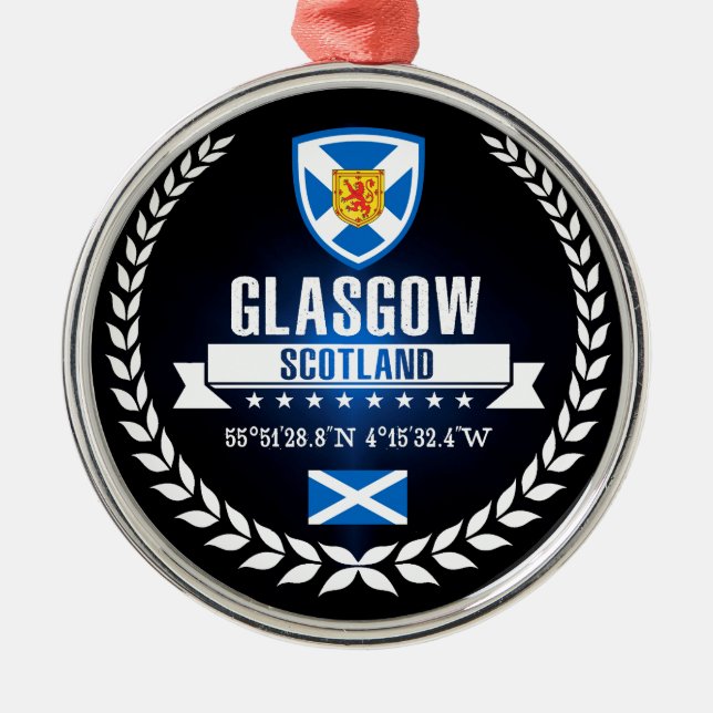 Glasgow Metal Tree Decoration (Front)