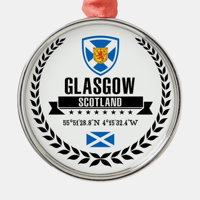 Glasgow Metal Tree Decoration (Front)