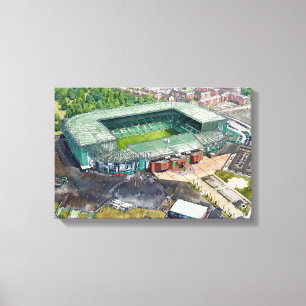 Glasgow Parkhead Football Stadium Canvas Print