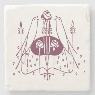 Glasgow Rose Stone Coaster