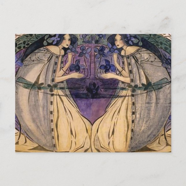 Glasgow School Frances Macdonald MacNair Spring Postcard (Front)