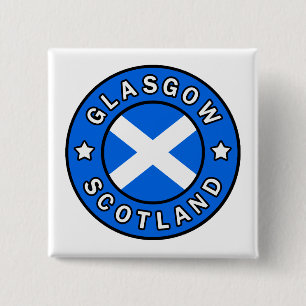 Glasgow Scotland 15 Cm Square Badge