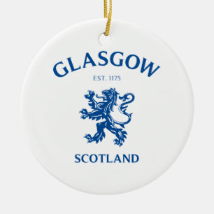 GLASGOW, SCOTLAND CERAMIC TREE DECORATION