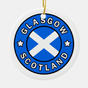 Glasgow Scotland Ceramic Tree Decoration