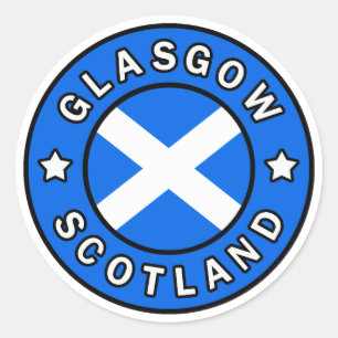 Glasgow Scotland Classic Round Sticker