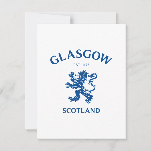 GLASGOW, SCOTLAND HOLIDAY CARD (Front)