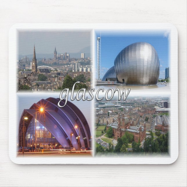 Glasgow Scotland Mouse Mat (Front)