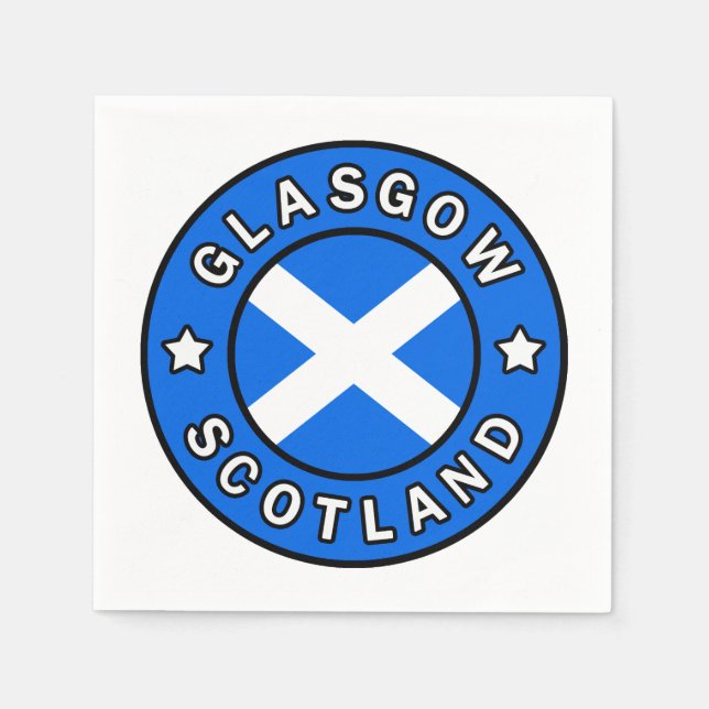 Glasgow Scotland Napkin (Front)