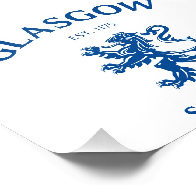 GLASGOW, SCOTLAND PHOTO PRINT (Corner)