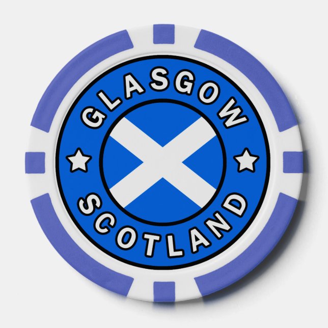 Glasgow Scotland Poker Chips (Front)