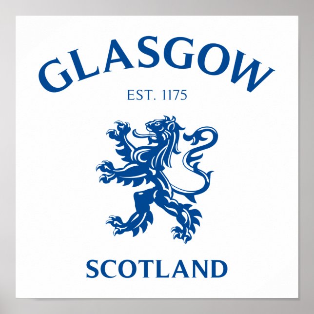 GLASGOW, SCOTLAND POSTER (Front)