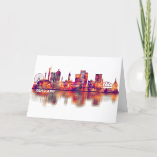 Glasgow Scotland Skyline Holiday Card