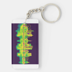 Glasgow Scotland Skyline Key Ring
