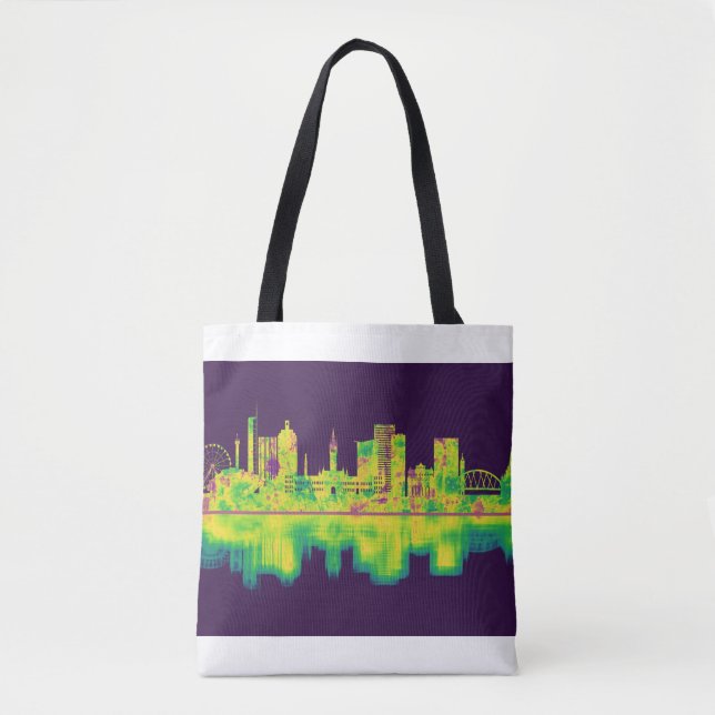 Glasgow Scotland Skyline Tote Bag (Front)
