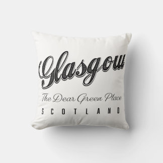 Glasgow Scotland "The Dear Green Place" Cushion