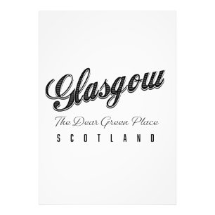 Glasgow Scotland "The Dear Green Place" Photo Print