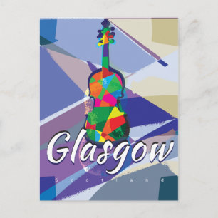 Glasgow, Scotland Vintage Travel poster Postcard