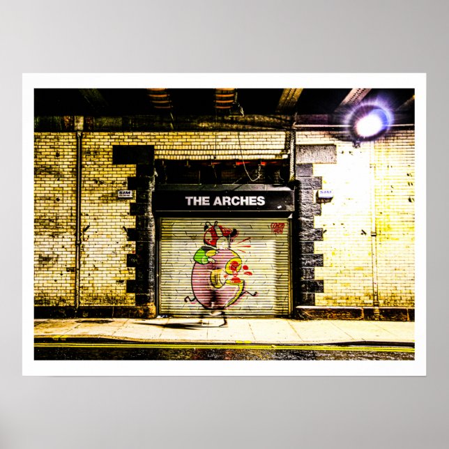 Glasgow street scene poster (Front)