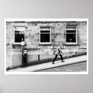 Glasgow street scene poster