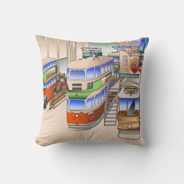 Glasgow Transport Museum Glasgow Scotland Cushion (Front)
