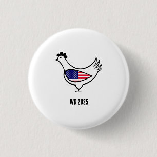 glass 3 cm round badge