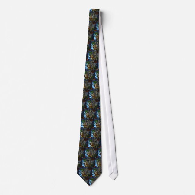 Glass Abstract Tie (Front)