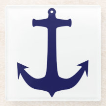 Glass Anchor Coaster