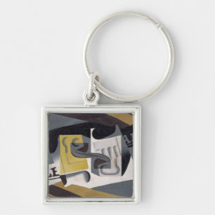 Glass and Newspaper, 1917 (oil on plywood) Key Ring