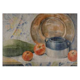 glass art cutting board