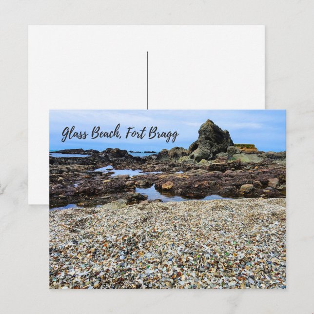 Glass Beach Fort Bragg California Postcard (Front/Back)