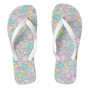 Glass beads, jewellery flip flops