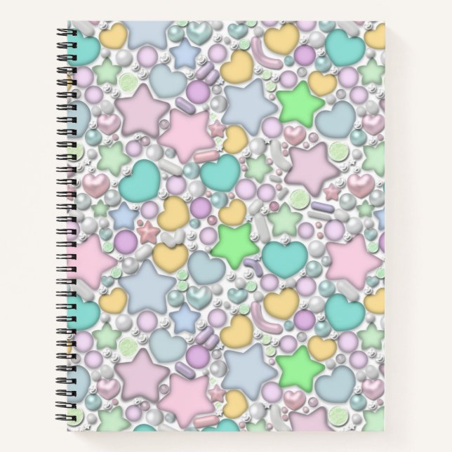 Glass beads, jewellery notebook (Front)