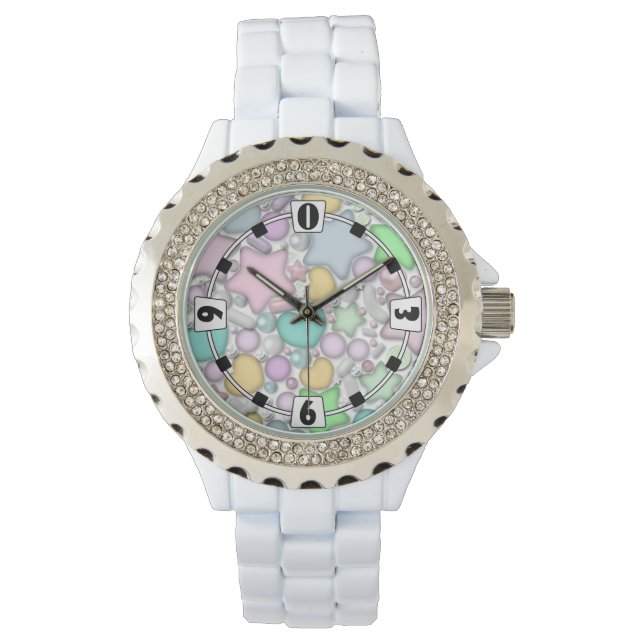 Glass beads, jewellery watch (Front)