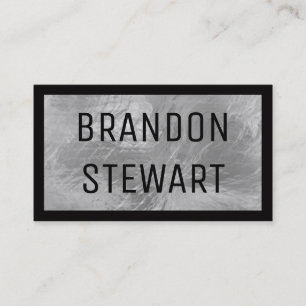 Glass Border (black) Business Card