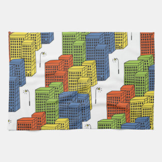Glass Bottles, Abstract Pattern Design. Tea Towel