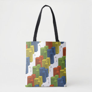 Glass Bottles, Abstract Pattern Design. Tote Bag