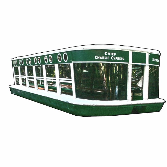 Glass Bottom Boat Photo Sculpture Decoration (Front)