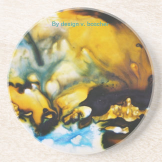 Glass bottom coaster